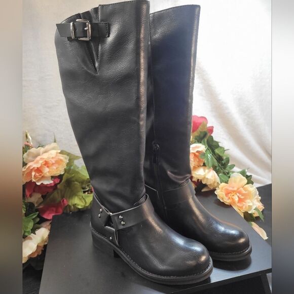NIB Very Volatile Meridee Black Calf Height Boot - Picture 3 of 13